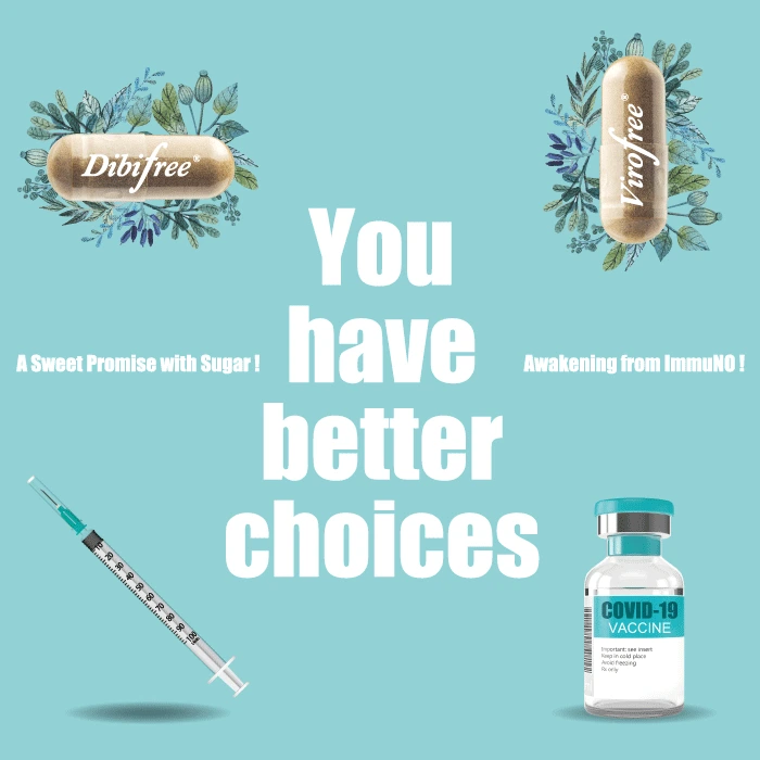 You have better choices，公司原有品牌宣傳圖，包含 Dibifree 與 Virofree